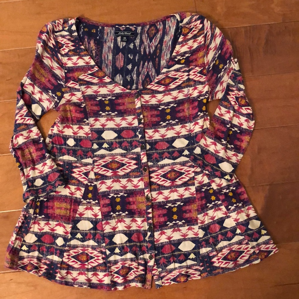 Women’s Lucky Brand 3/4 sleeve shirt